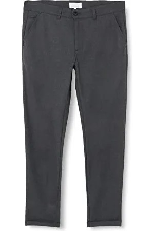 Casual Friday Męskie spodnie Portman 2.0 Pinstriped Pants spodnie rekreacyjne, ciemny szary melanż, 36/32