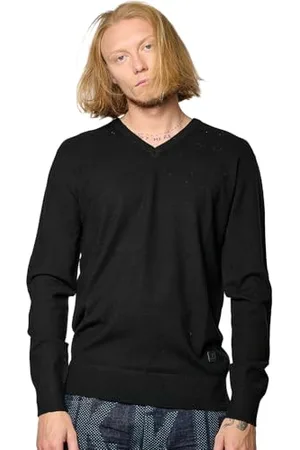 Kaporal 5 Męski sweter, regularny krój, długi rękaw, dekolt w serek, model wilczy, kolor , rozmiar 3XL, , 3XL