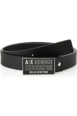 Armani Exchange Casualowa skóra wiązana, pasek z klamrą z logo, , jeden rozmiar, , jeden rozmiar
