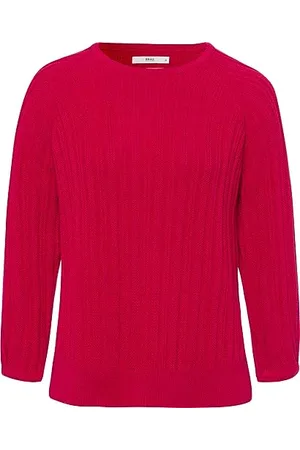 Brax Damski styl Lesley Organic Cotton SOLID sweter, szminka różowa, 40, , 40