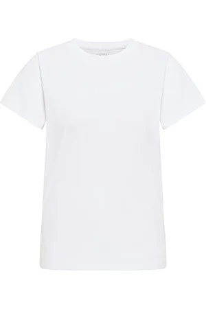 Lee Damska koszulka z krótkim logo, kolor jasny biały, rozmiar XL, , XL