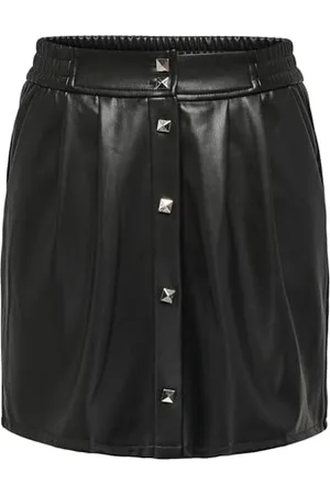 ONLY Onlblake Hw Faux Lea Short Spódnica skórzana PNT, , S