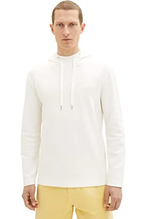 TOM TAILOR Koszulka męska 1036352 z długim rękawem, 10332-Off biała, XXL, , XXL