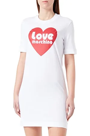 Moschino Damska sukienka z krótkim rękawem, krój regularny, , rozmiar 46, , 46