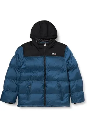 Schott NYC UTAH2 Kurtka z kapturem i LOKCJA na ramię, stal Niebieska, XXXL dla dorosłych