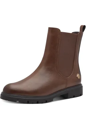 Marco Tozzi By Guido Maria Kretschmer damskie buty Chelsea Boots płaskie, z zamkiem błyskawicznym, , 36 EU
