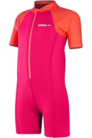 Speedo Girl Naucz się Pływać Kombinezon, Cherry Pink/Coral, 9-12 miesięcy