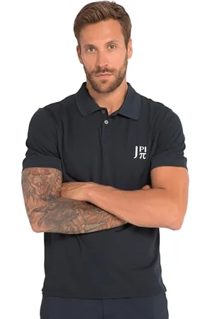 JP 1880 Jay-PI męska koszulka polo, golf, z rękawami do łokci (polo), granatowa, rozmiar 3XL, , 3XL