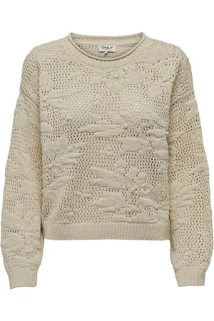 ONLY Onlcille Life Ls Structure Oneck Cc KNT sweter damski, , XL