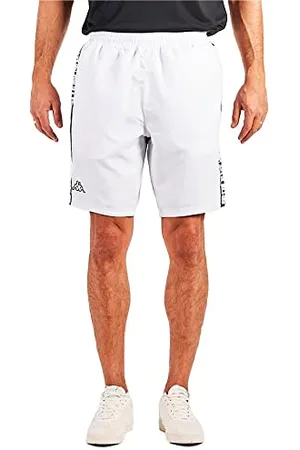Kappa Męskie okulary Graphik Shorts, białe, S