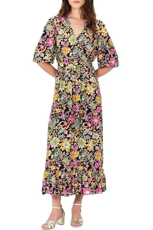 Caroll Damska sukienka-241R-RICHIE/BOUGAINVILLIERS/40, , 40
