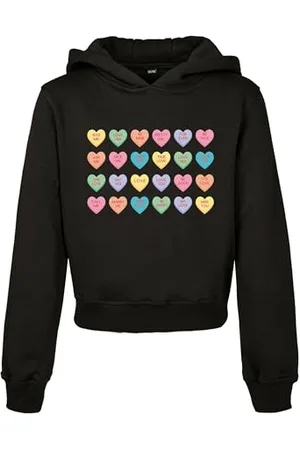 Mister Tee Unisex Kids Sweet Heart Candy Cropped Hoody bluza z kapturem, , 110/116 cm