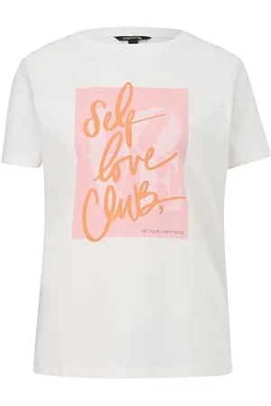 Comma, T-shirt z nadrukiem z przodu, , 36