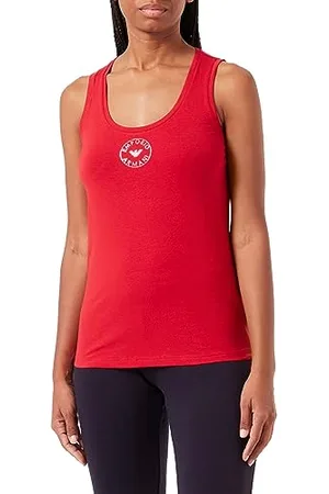 Emporio Armani Damski tank Essential Studs Logo T-Shirt, , S