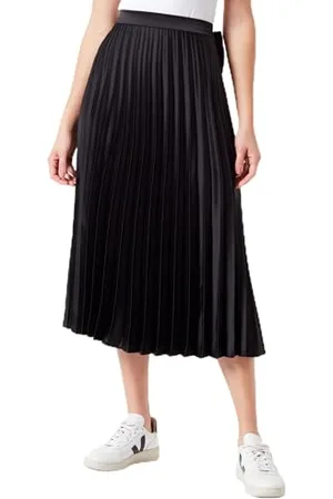Koton Damska spódnica z zamkiem błyskawicznym Medium Rise Midi Pleated, , 40