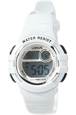 Lorus Zegarek cyfrowy z chronografem unisex z paskiem PU R2383HX9, , pasek