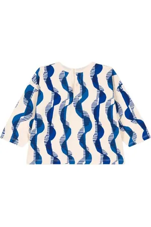 Petit Bateau A08EO Koszulka z długim rękawem, Biały Avalanche/Wielobarwny, 18 miesięcy dla niemowląt, Biały Avalanche/Wielobarwny, 18 meses