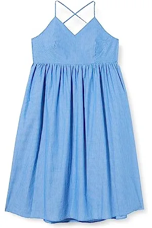 Minus Damska sukienka z paskiem Adaline Midi, Regatta Blue Stripe, 18, , 44