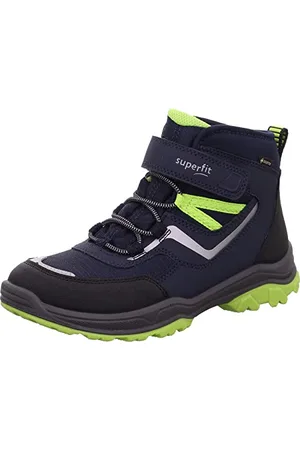 Superfit Chłopięce buty Jupiter z ciepłą podszewką Gore-tex Sneaker, Blau Grün 8000, 33 EU Weit
