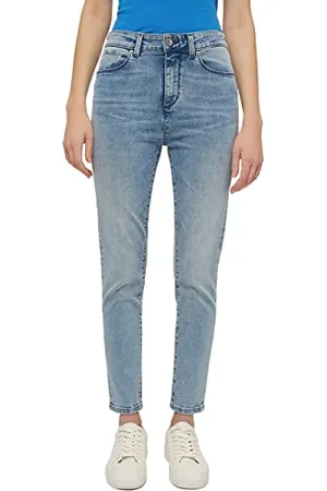 Mustang Damskie dżinsy Style Ge Super Skinny 7/8, jasnoniebieskie 202, 29 W / 30 L, , 29W / 30L