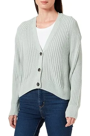 Mavi Detailed Cardigan; Aqua Gray, , XL