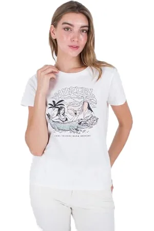 Hurley Warm Breeze klasyczna koszulka biała, , XS