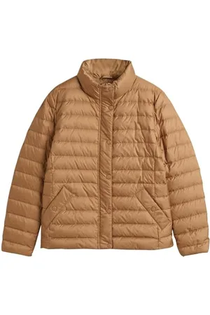 GANT Damska kurtka Light DOWN, ciepła khaki, standardowa