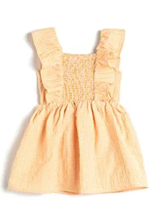 Koton Babygirl Dress Ruffle Gimped Detail Gingham Patterned, , 3-4 Lata
