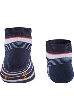 Falke Sneakersy Mixed Stripe bawełniane dziecięce czarno-białe wiele innych kolorów wzmocnione skarpety sneakersy ze wzorem, przepuszczające powietrze, cienkie, krótkie paski 1 para, , 35-38