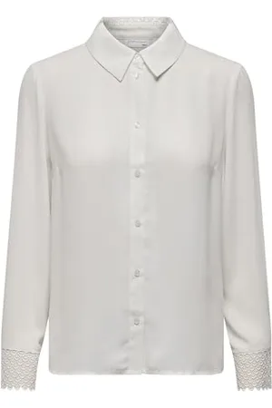 ONLY OPMTRINE LS LACE Shirt WVN, , S