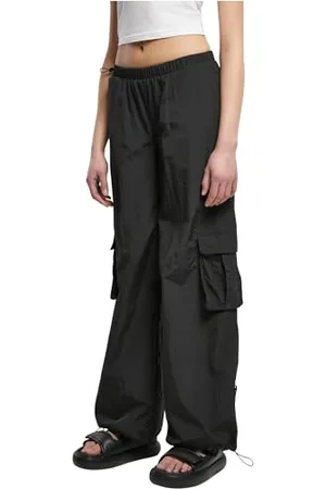 Urban classics Damskie spodnie cargo Wide Crinkle, , 4XL