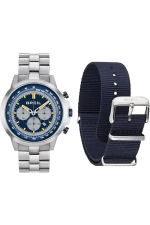 Breil Męski zegarek na rękę X Large Pro w kolorze srebrnym z bransoletką ze stali nierdzewnej, średnica koperty: 46 mm, TW1920, , bransoletka