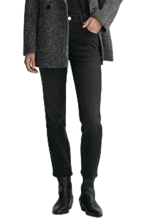 GANT Damskie dżinsy Black Cropped Slim, , 32W