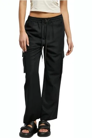 Urban classics Damskie spodnie cargo Vicose Straight Leg, , 3XL