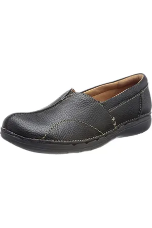 Clarks Damski Un Loop Stride Loafer, Black Leather, rozmiar 39,5, , 39.5 EU