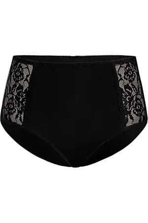Teyli Bielizna Majtki Damskie Wysokiej Jakości Bawełna - Majtki Damskie - Bielizna Damska - Majtki Damskie Ozdobione Koronką Czarne M