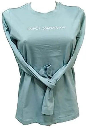 Emporio Armani Damska koszulka z logo Iconic, , XS