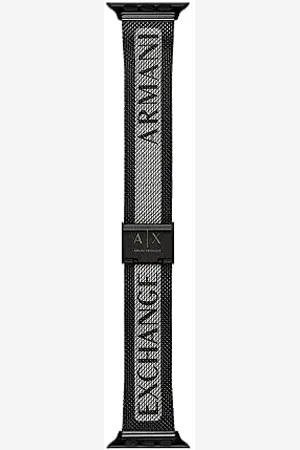 Armani Exchange Męski Pasek Ze Stali Nierdzewnej Kompatybilny Z Apple Watch Dopasowany Do 42/44/45 Mm - 22 Mm