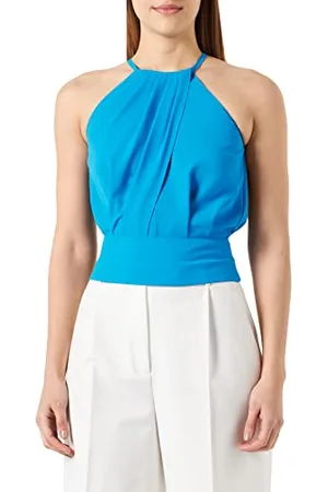 Pinko Damski podkoszulek Triumphal Top Crack Fluid, F71_Blu Directory, 8, , 30