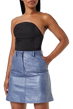 HUGO BOSS Damska spódnica C_semara skórzana, , 34