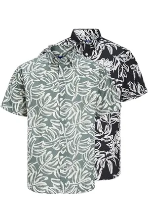 JACK & JONES Jorlafayette AOP Shirt Ss 2Pk Mp, , L