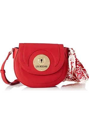 Moschino Damska torba na ramię Borsa Pu Rosso, niebieski denim, 17x22x7