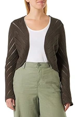 Morgan Damska kamizelka z długim rękawem MJOLIA Khaki Medium TL, , L