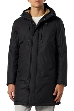 Blauer Wodoodporny/Długie Trencze Parka Mężczyźni, , L
