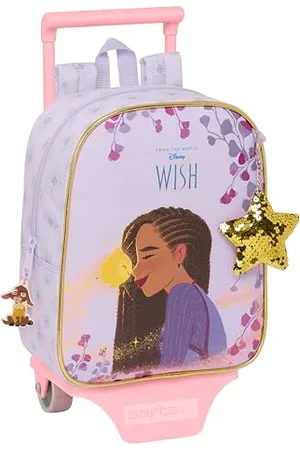 Safta WISH plecak dziecięcy z wózkiem, idealny dla dzieci w różnym wieku, wygodny i wszechstronny, jakość i wytrzymałość, 22x10x27 cm, , , Estándar, Casual