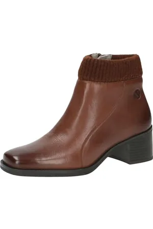 Caprice Damskie botki 9-25318-43 modne kozaki, Cognac Nappa, 37,5 EU, , 37.5 EU