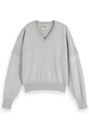 Scotch&Soda Damski sweter z dekoltem w serek, , S