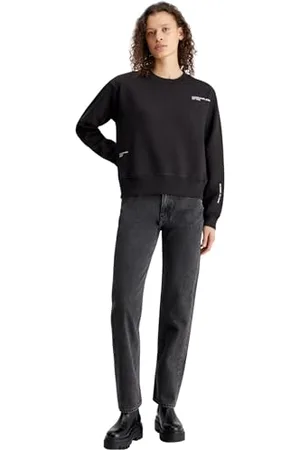 Calvin Klein Jeans Bluzy damskie z okrągłym dekoltem, , L