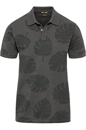 Camel Active Męski 409965/1P56 T-shirt, Shadow Grey, XL, , XL