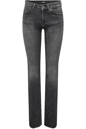ONLY Dżinsy damskie z wysokim stanem ONLBLUS Slit FLR RAW NOOS, , (L) W / 34L